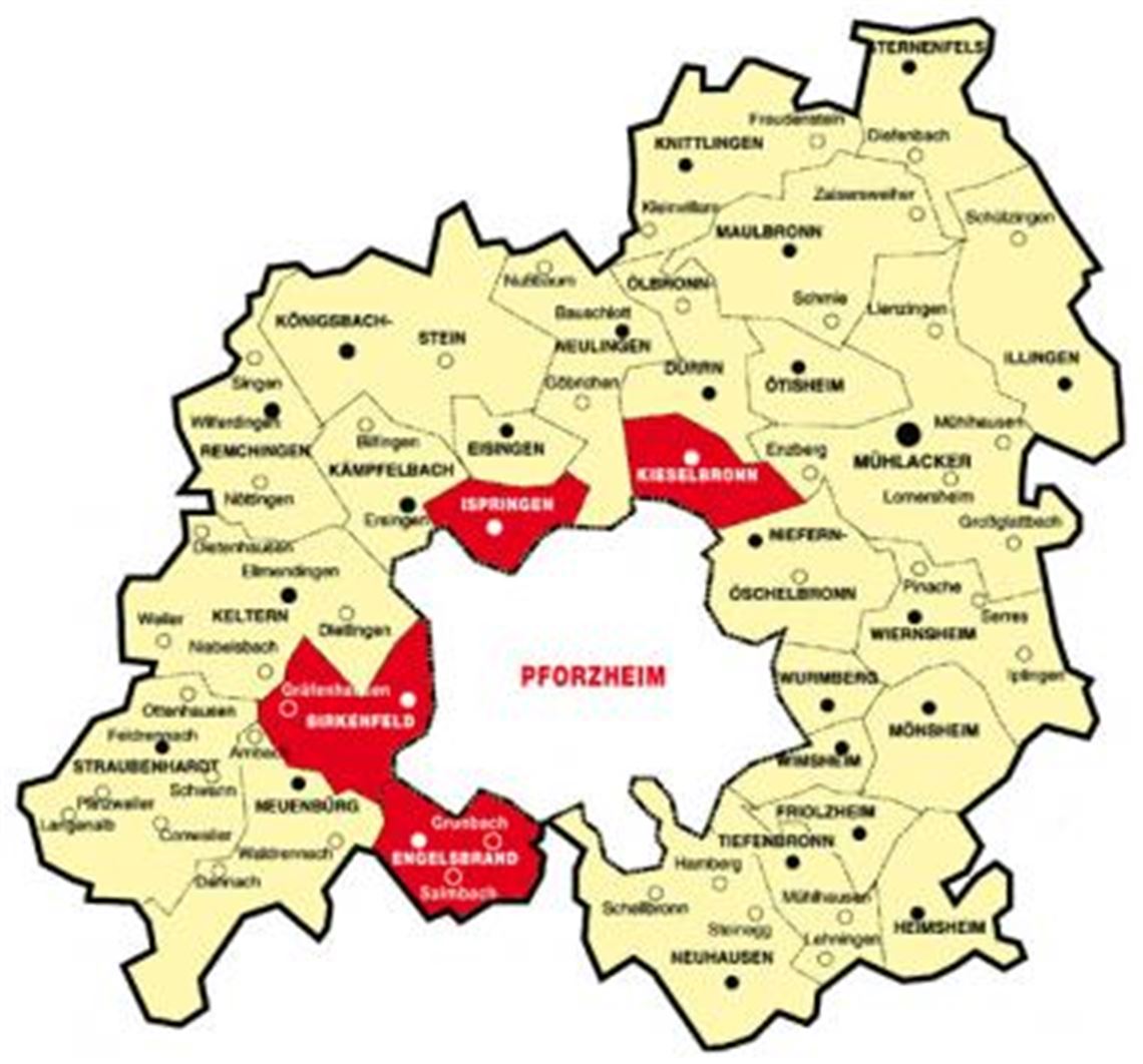  Landtagswahl 2011: Neben Birkenfeld werden auch die Enzkreis-Gemeinden Kieselbronn, Ispringen und Engelsbrand dem Wahlkreis Pforzheim zugeschlagen.