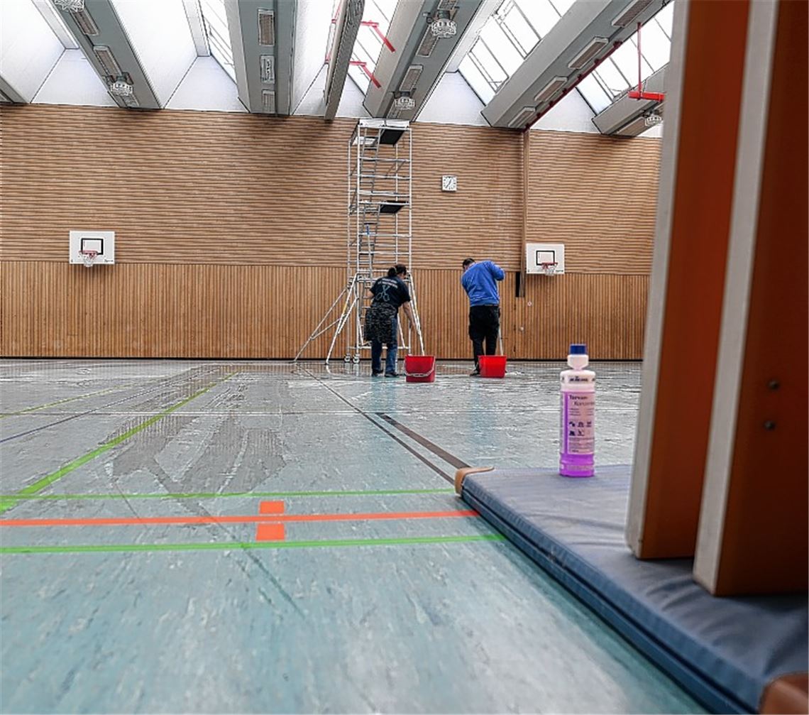 Halle bald wieder frei für den Sport