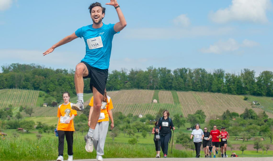 ... oder eine akrobatische Einlage