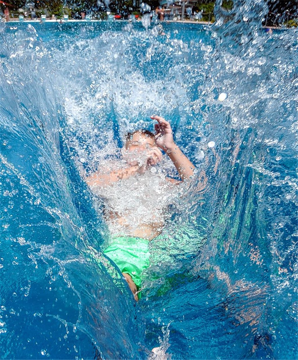 ... und dann ab ins Wasser!