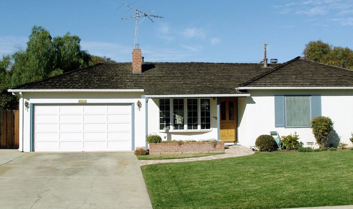1976: In dieser Garage in Los Altos im Elternhaus von Steve Jobs wurden die ersten Apple-Computer montiert.