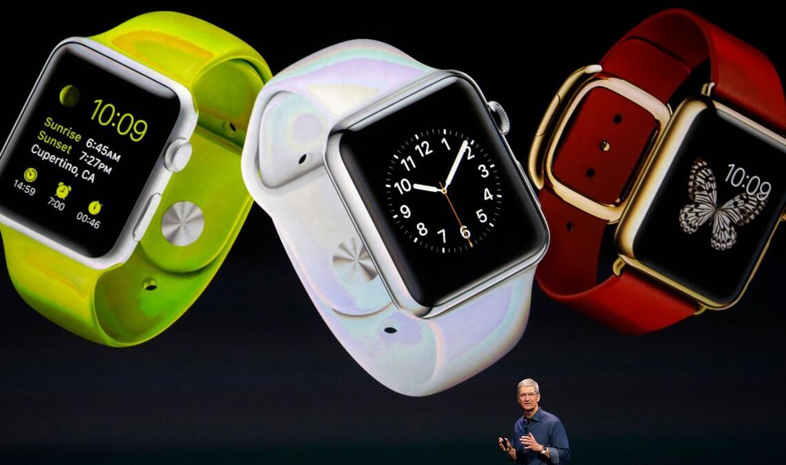 2014: Mit der Apple Watch eroberte Tim Cook den Wearables-Markt.