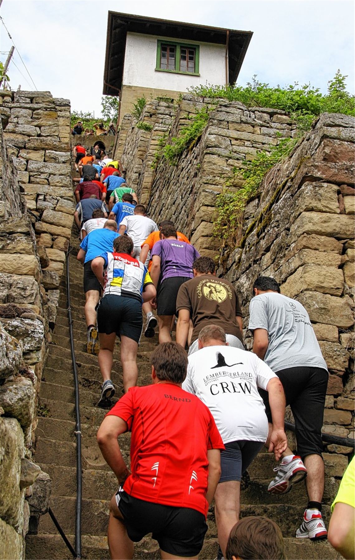 401 Stäffele sind es von ganz unten zum höchsten Punkt der Strecke. Archivfoto: Arning