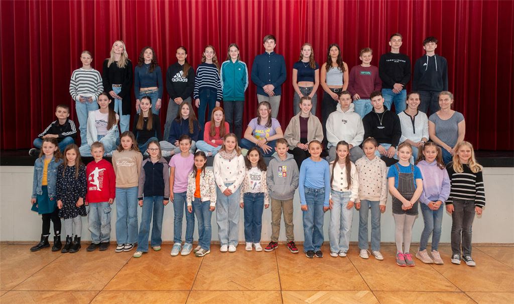 68 (Nachwuchs-)Sportlerinnen und Sportler freuen sich über die Würdigung ihrer Leistungen durch den TV Mühlacker. 