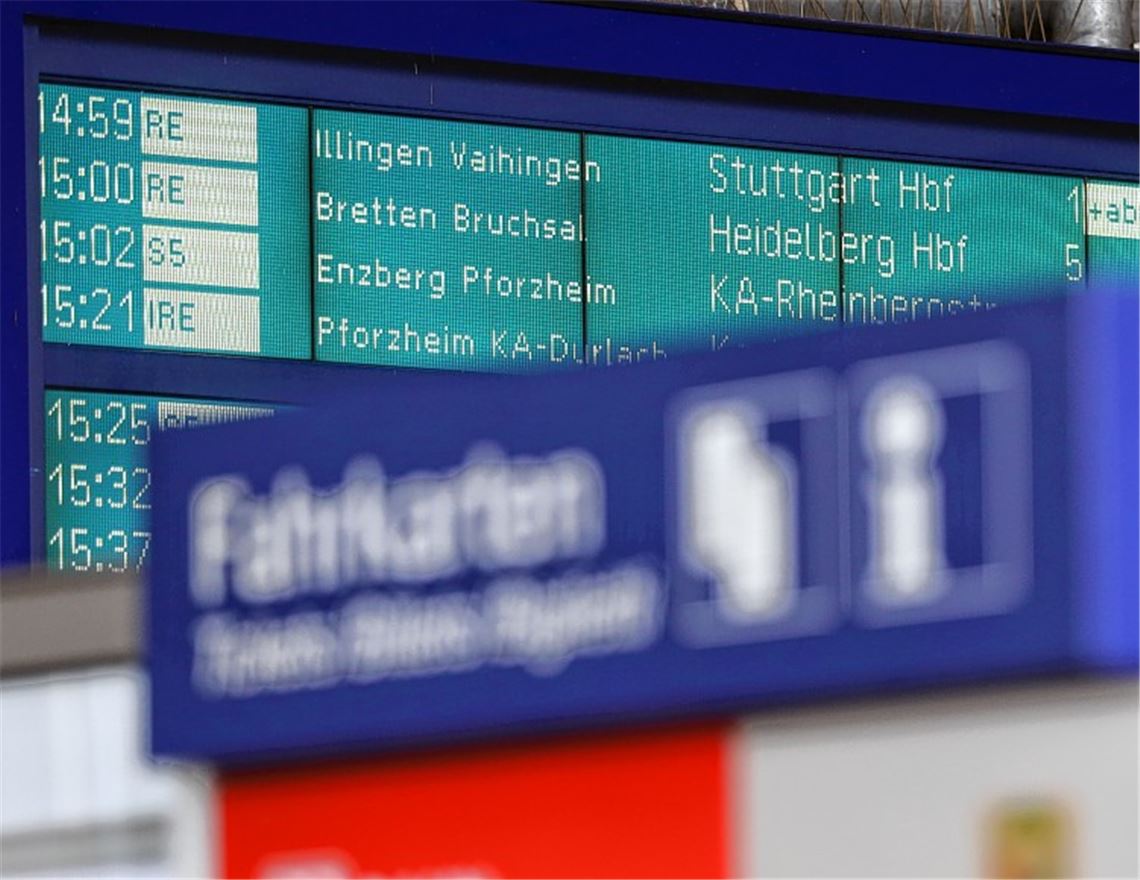 Direkter Zug nach Heidelberg entfällt