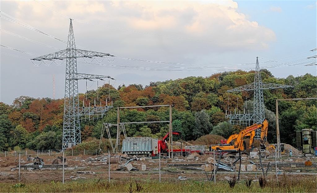 Umspannwerk Ende 2018 abgebaut