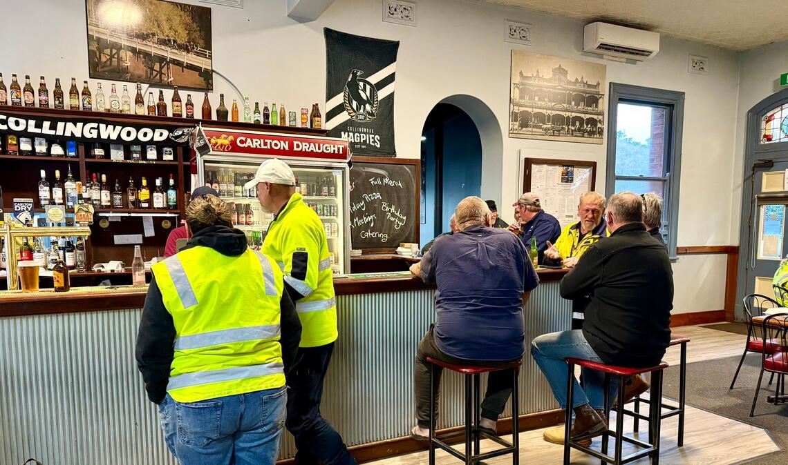 Abends tummeln sich die Minenarbeiter in einem der historischen Pubs.