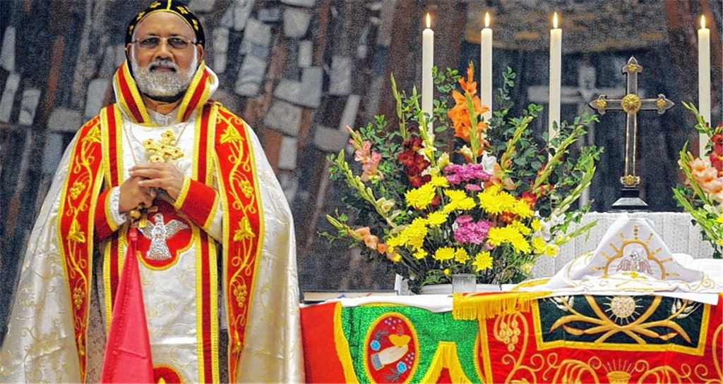 Abraham Julios beim Gottesdienst am gestrigen Morgen in der Herz-Jesu-Kirche.