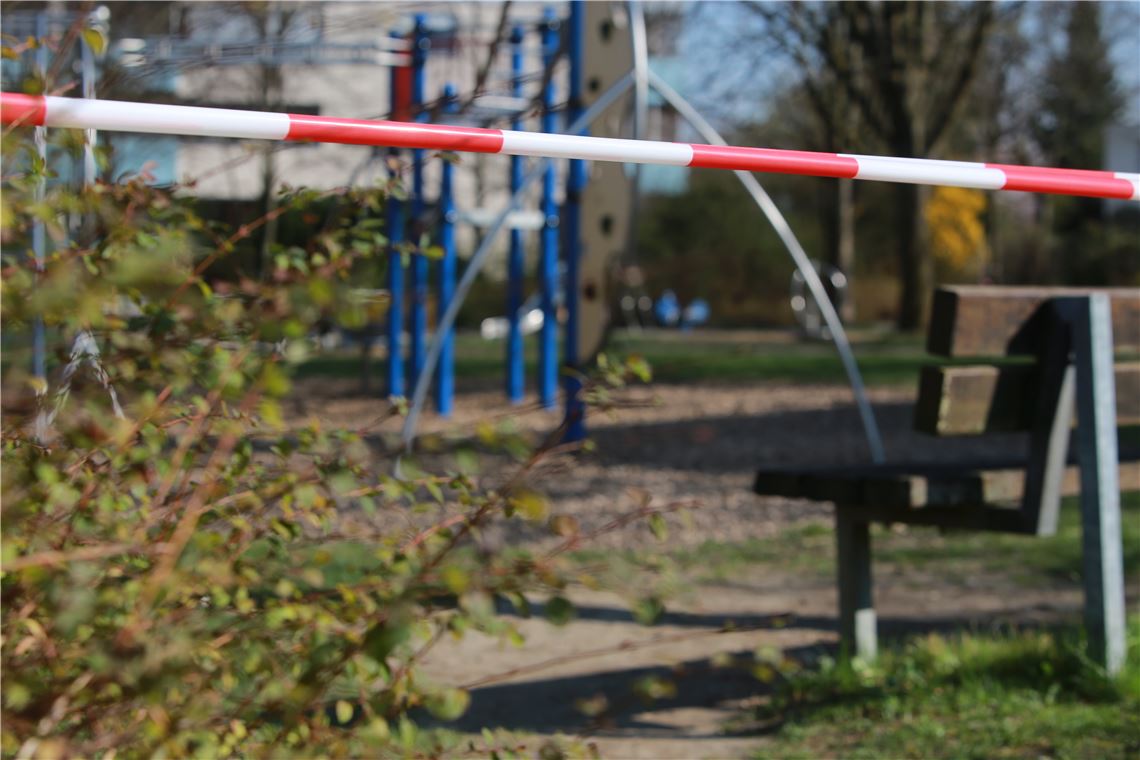 md Spielplatz Absperrung Corona