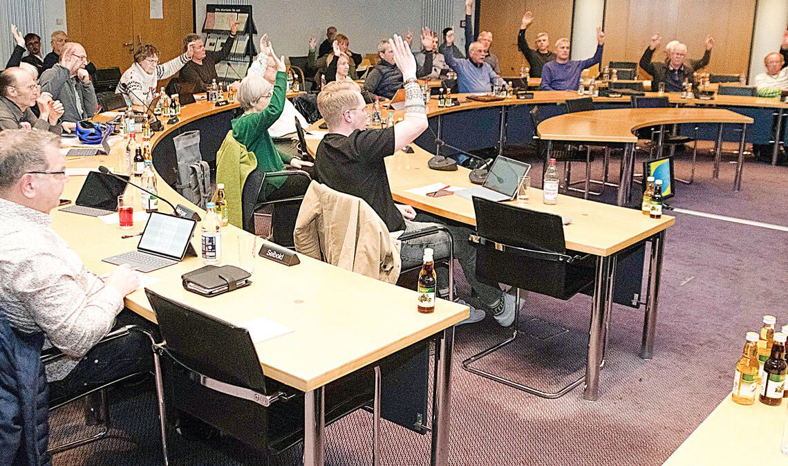 Abstimmung im Mühlacker Gemeinderat über den Etat 2024. Die beiden AfD-Vertreter, die 2019 ins Gremium gewählt wurden, sind schon 2020 wegen Umzug ausgeschieden. Foto: Archiv