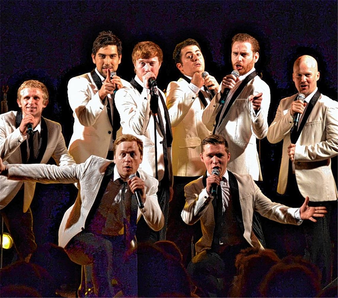 Acht Tenöre, ein Ziel: Die Sänger wollen ihr Publikum in Mühlacker begeistern.