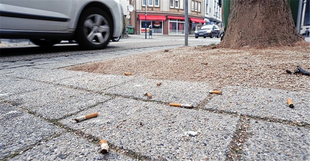 Müll-Kippen trüben das Stadtbild