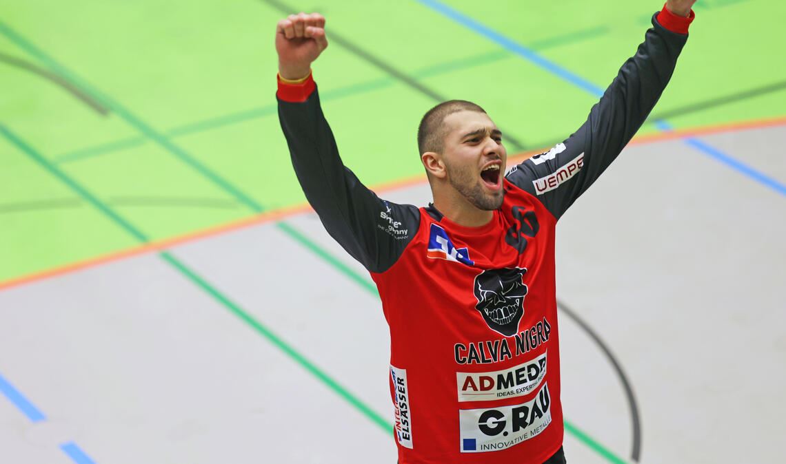Adam Studentkowski und die SG Pforzheim/Eutingen wollen an diesem Samstag wieder jubeln.
