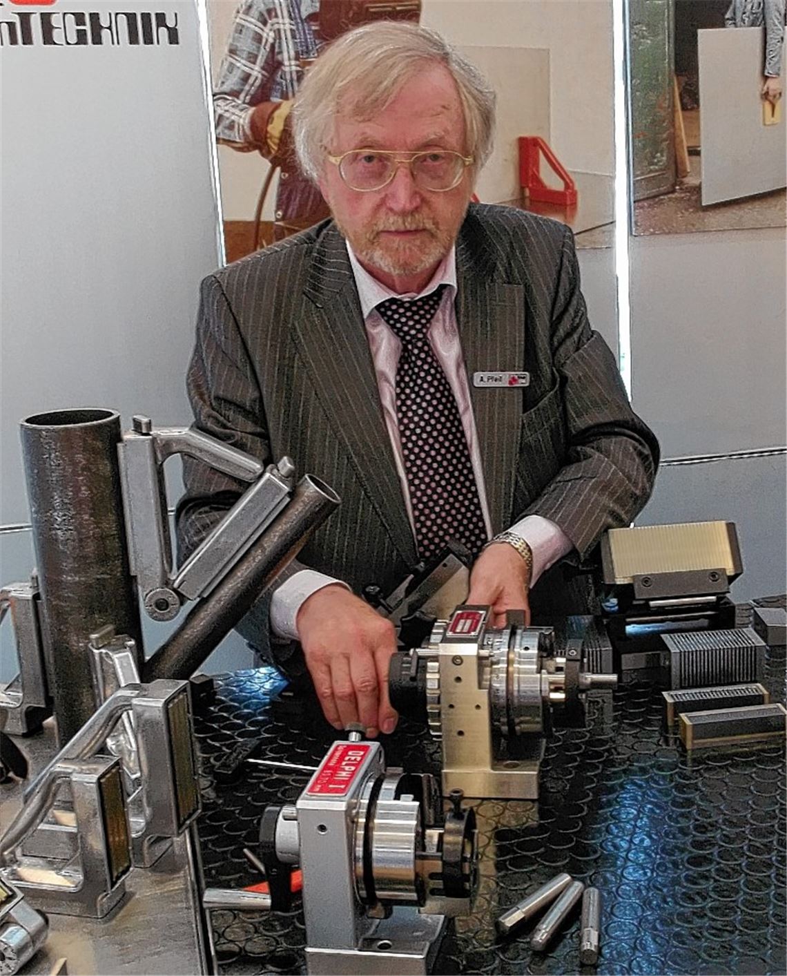 Adolf Pfeil, Geschäftsführer der Firma Pfeil MagnetspannTechnik. Foto: Zantow