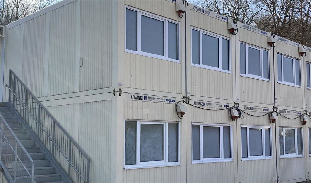 Ähnlich wie diese Container-Wohnanlage in Maulbronn wird auch die neue in Dietlingen aussehen. Foto: Enzkreis/Bauer