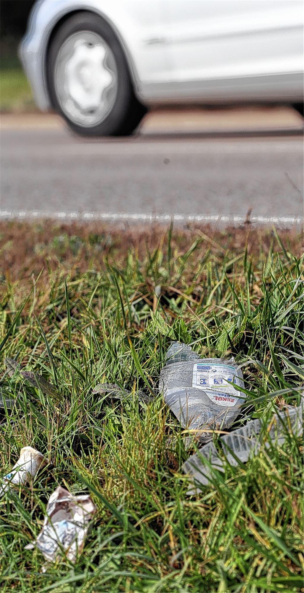 Abfall an der Straße verursacht hohe Kosten