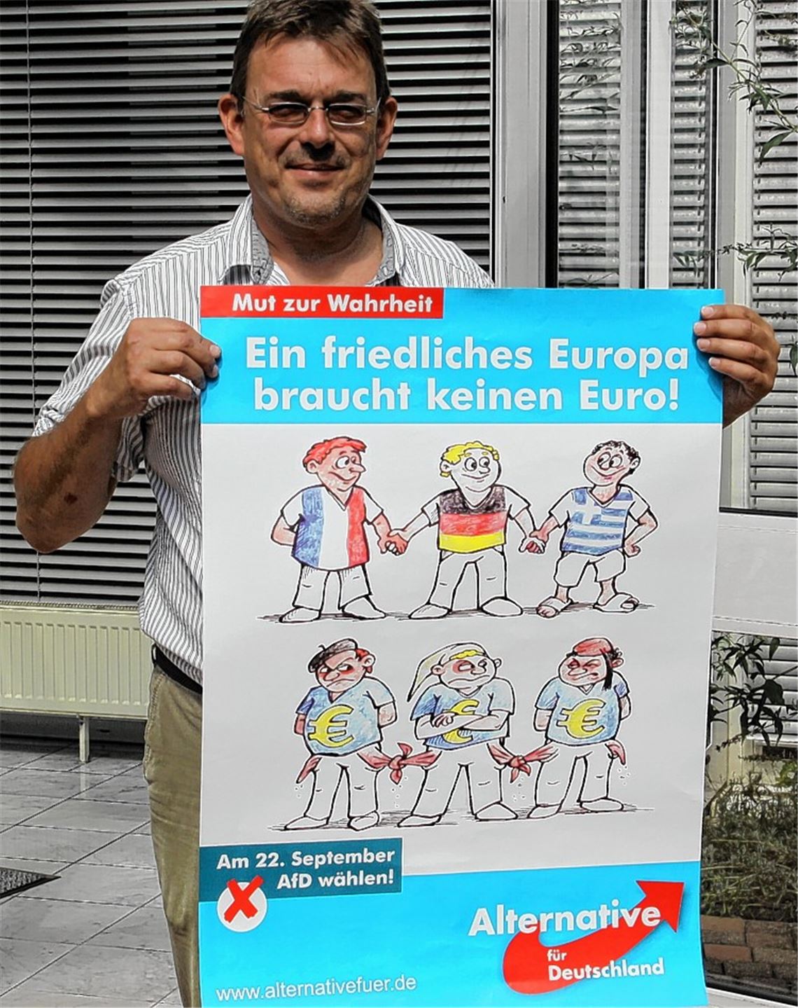 AfD-Kandidat Frank Plonus. Foto: Sadler
