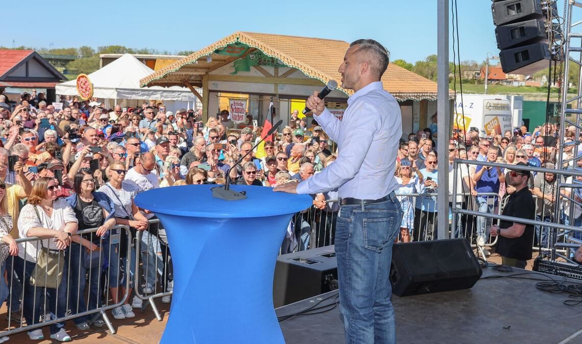 AfD-Spitzenkandidat Ulrich Siegmund plant mit einem 1,4-Millionen-Euro-Budget einen Wahlkampf, "den Deutschland noch nicht gesehen hat".
