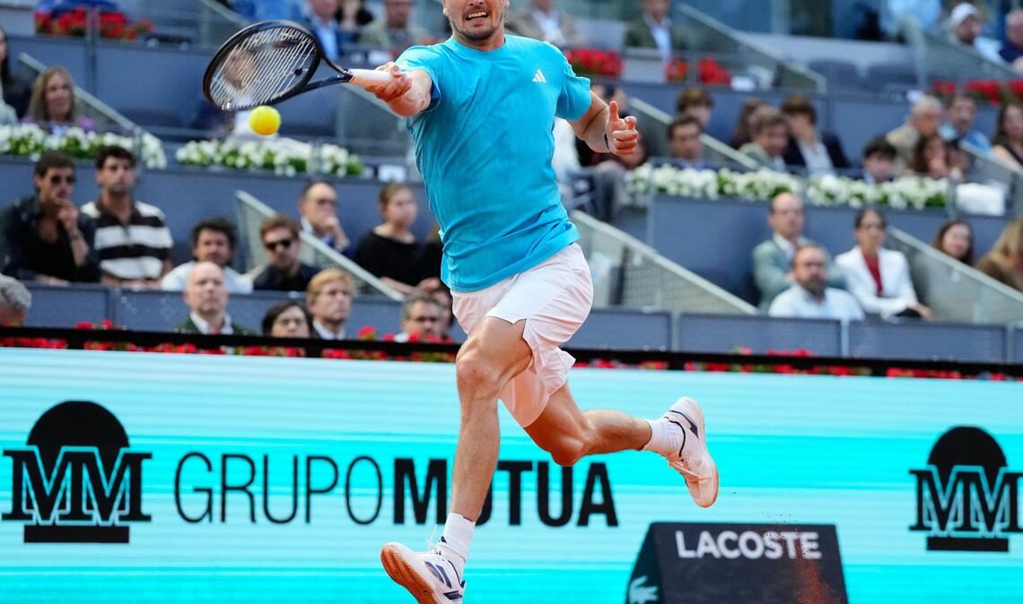 Alexander Zverev erreicht das Halbfinale in Madrid.