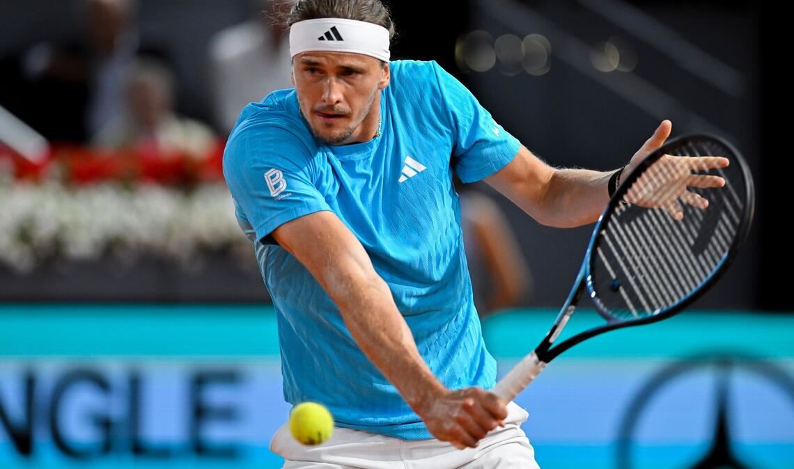 Alexander Zverev erreicht in Madrid das Viertelfinale.