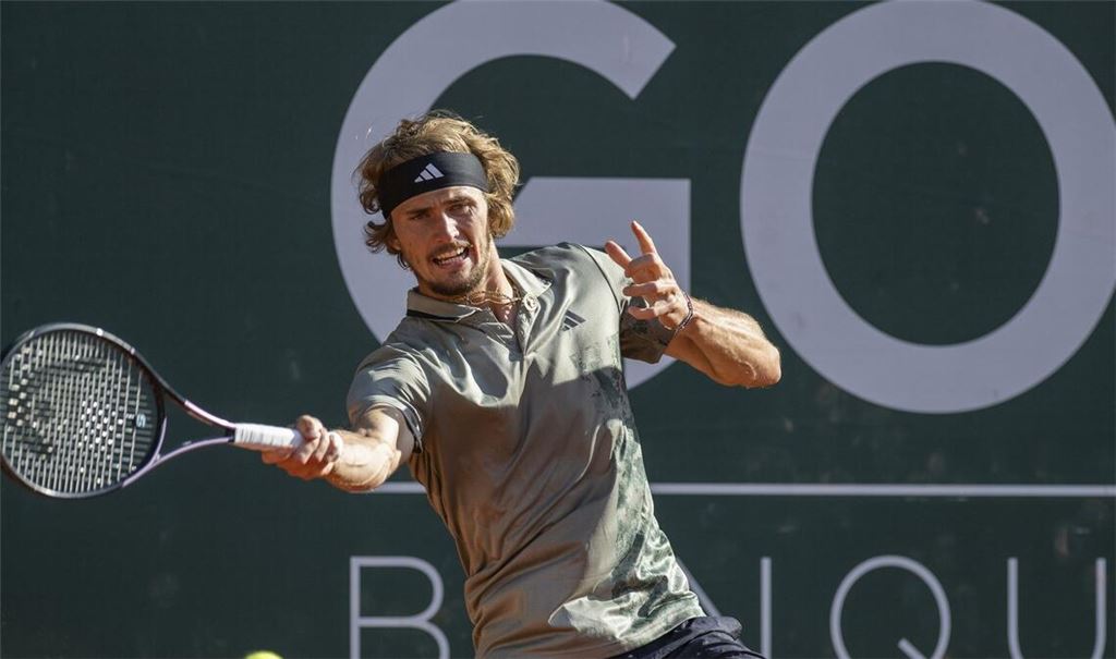 Alexander Zverev in Aktion.