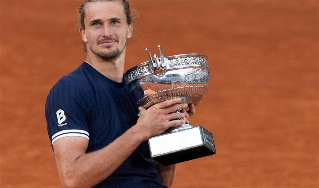 Alexander Zverev nach dem Sieg bei den French Open.