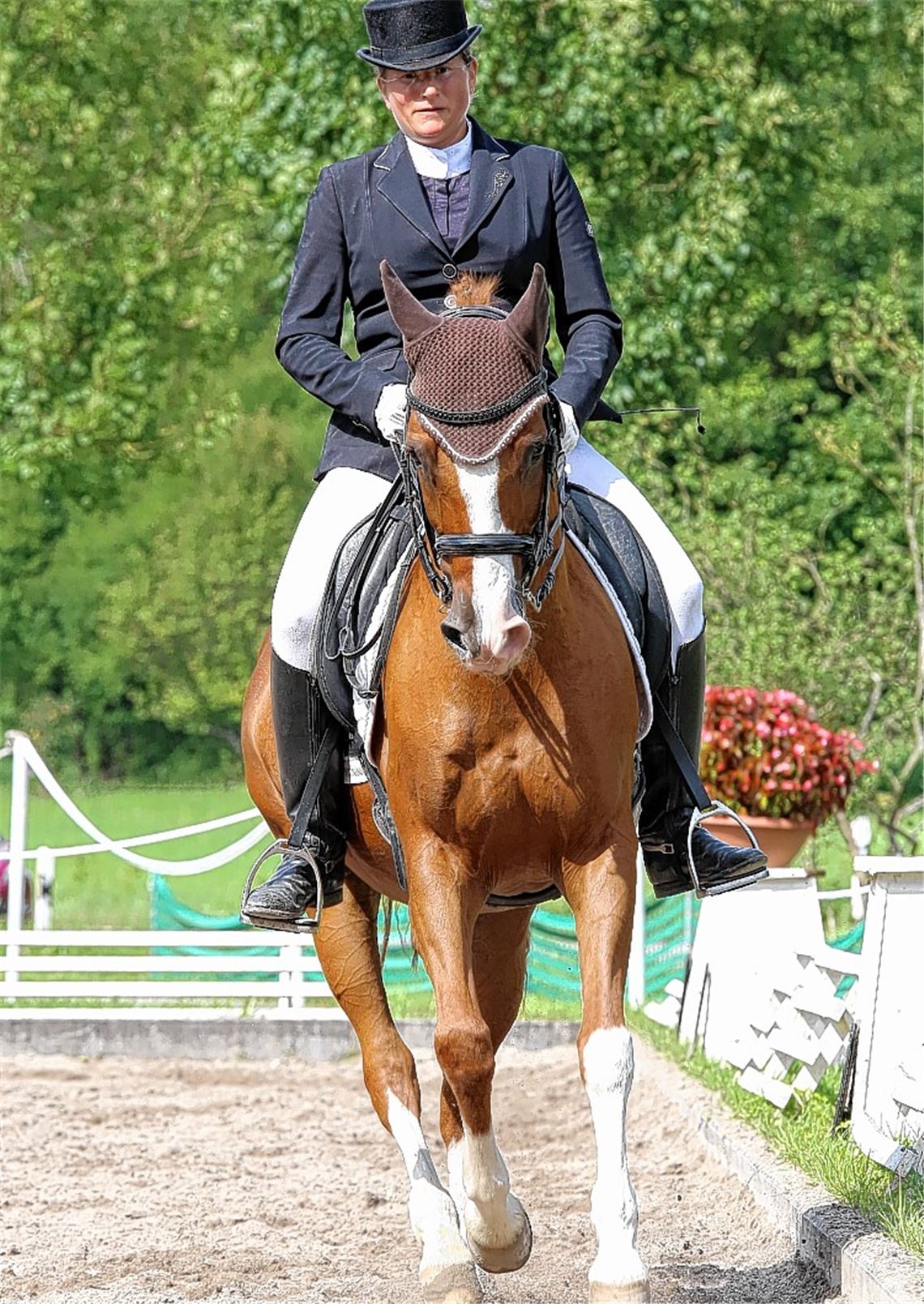 Alexandra Pfeil ist der Konkurrenz im Dressurviereck weit überlegen. 