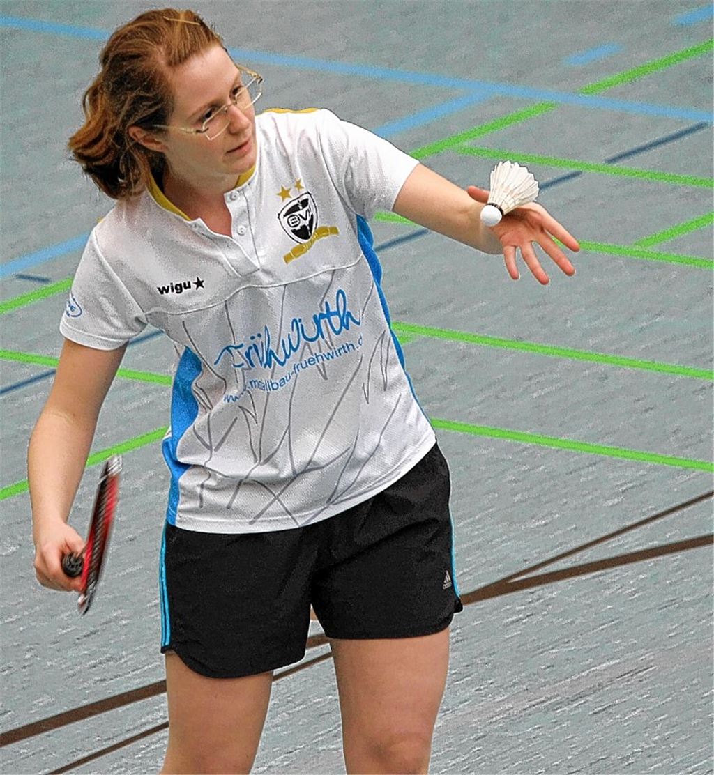 Aline Lindner vom BV Mühlacker lässt gegen Feuerbach/Korntal III nichts anbrennen.