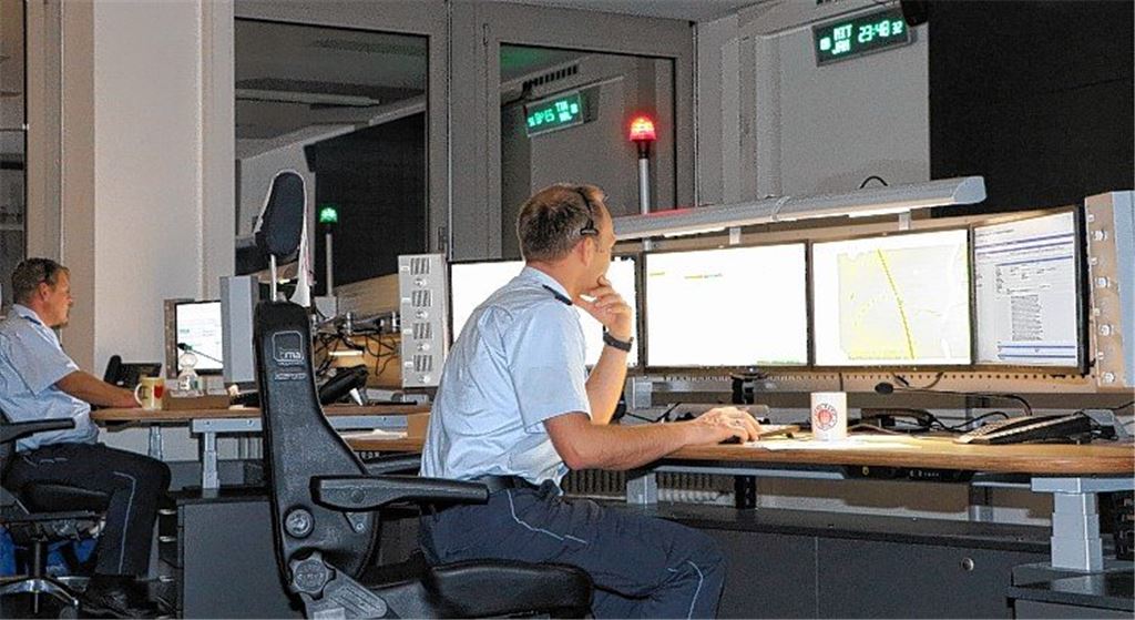 Die Verfolgungsjagd live auf dem Schirm