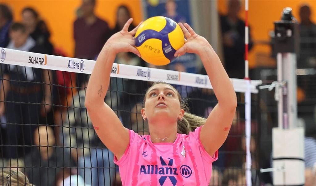 Alles im Griff: Stuttgarts Zuspielerin Melanie Shaffmaster