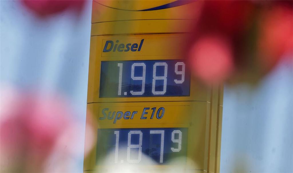 Am 1. Mai lag an dieser Tankstelle der Preis für Diesel bei 1,989 Euro.