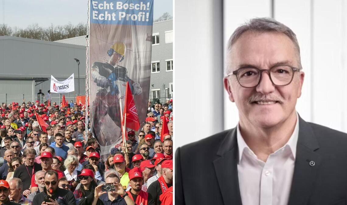 Am Bosch-Aktionstag  zu Beginn der Stellenstreichungen vor einem Jahr beteiligten sich auch Mercedes-Betriebsräte.