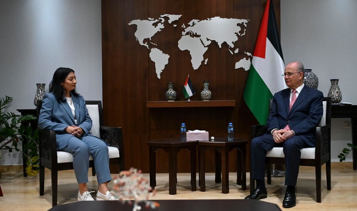 Am Dienstag traf Entwicklungsministerin Reem Alabali Radovan (SPD) den Ministerpräsidenten der palästinensischen Autonomiebehörde in Ramallah. (Archivfoto)