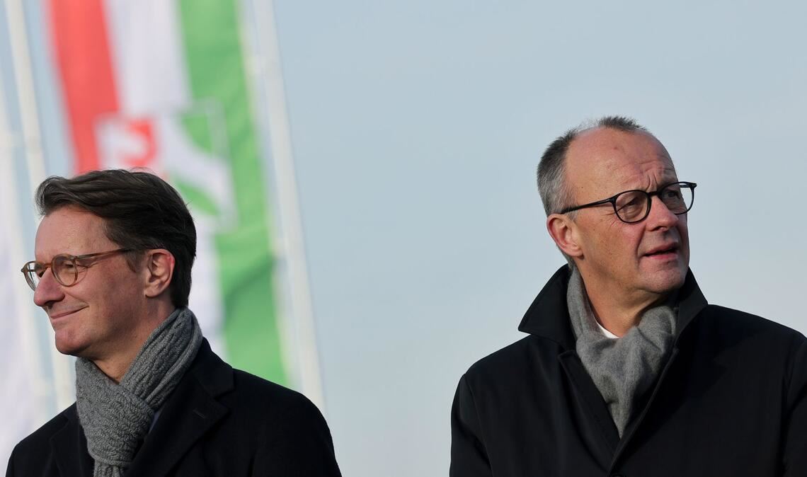 Am Montag kommt Kanzler Friedrich auf Einladung des NRW-CDU-Chefs Hendrik Wüst zu einer Klausur nach Meschede (Archivbild).