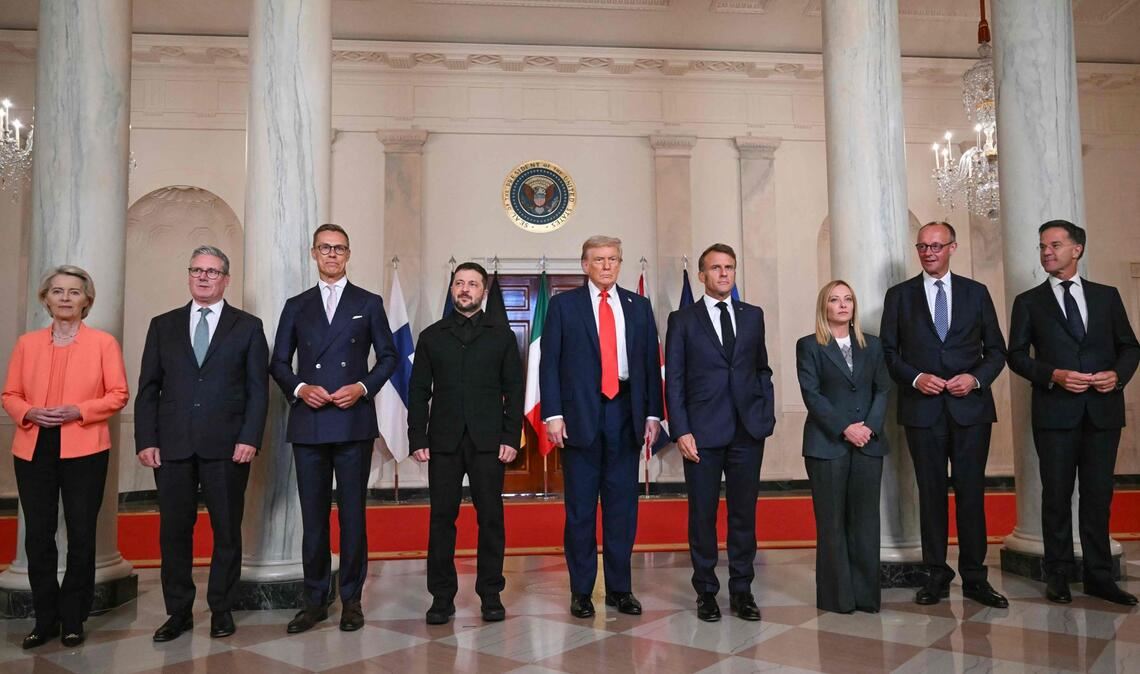 Am Montag trafen sich Wolodymyr Selenskyj und Donald Trump in Washington – der ukrainische Präsident bekam Unterstützung von europäischen Spitzenpolitikern.