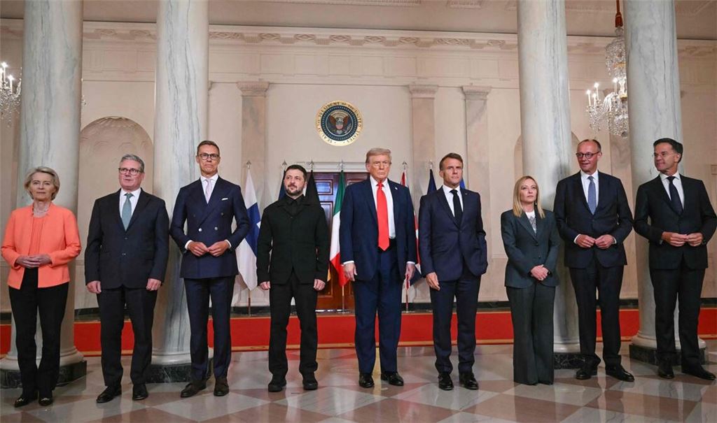 Am Montag trafen sich Wolodymyr Selenskyj und Donald Trump in Washington – der ukrainische Präsident bekam Unterstützung von europäischen Spitzenpolitikern.