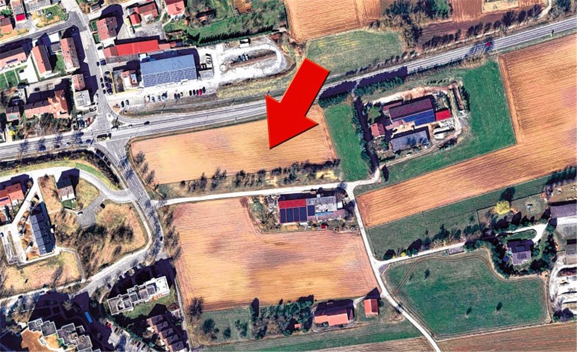 Am Ortseingang aus Richtung Illingen könnte die neue Hauptfeuerwache entstehen.