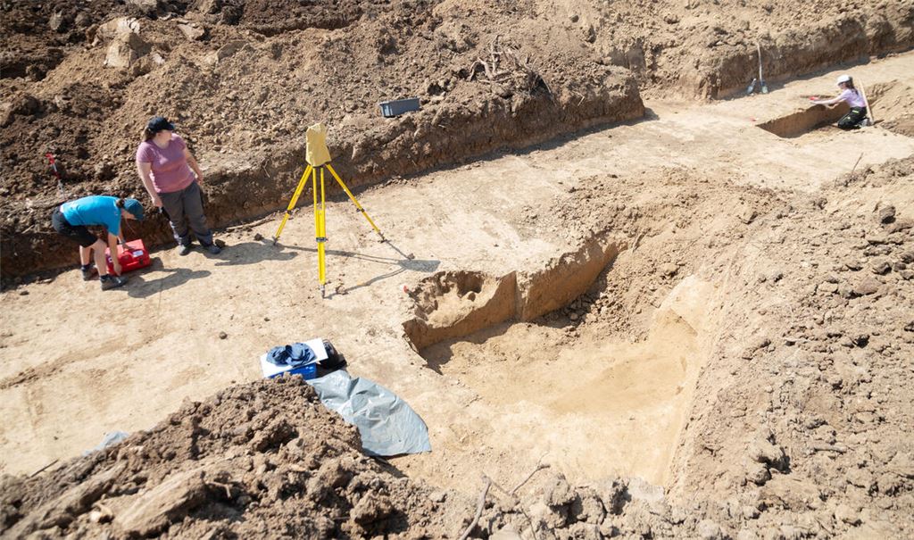 Am Rand des Gebiets „Ziegelhöhe“ haben Archäologen im Frühjahr 2023 Zeugnisse der Vergangenheit gesichert. Fotos: Archiv