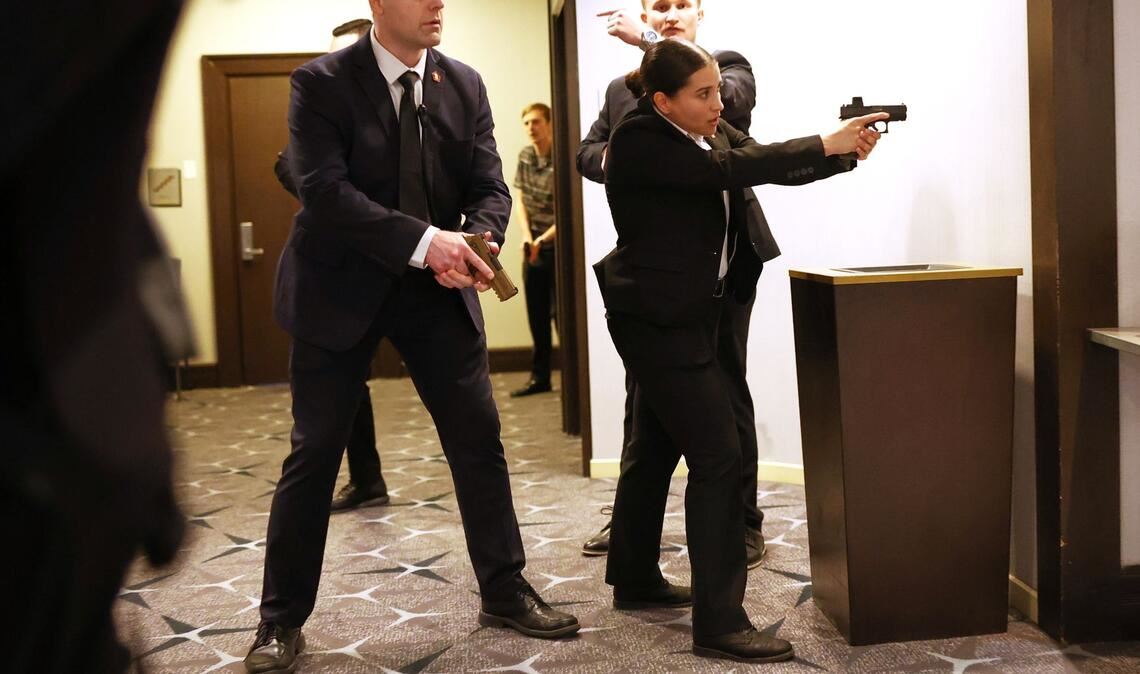 Am Samstag fielen Schüsse beim Dinner mit Trump.