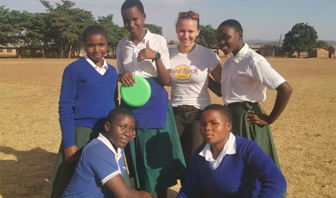 Amelie Ritter ist an ihrem Einsatzort in jeder Hinsicht angekommen. Foto: privat