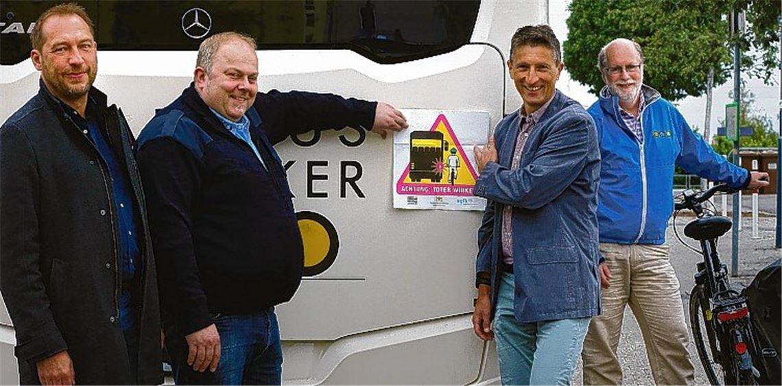 Warnung vor dem tödlichen Winkel