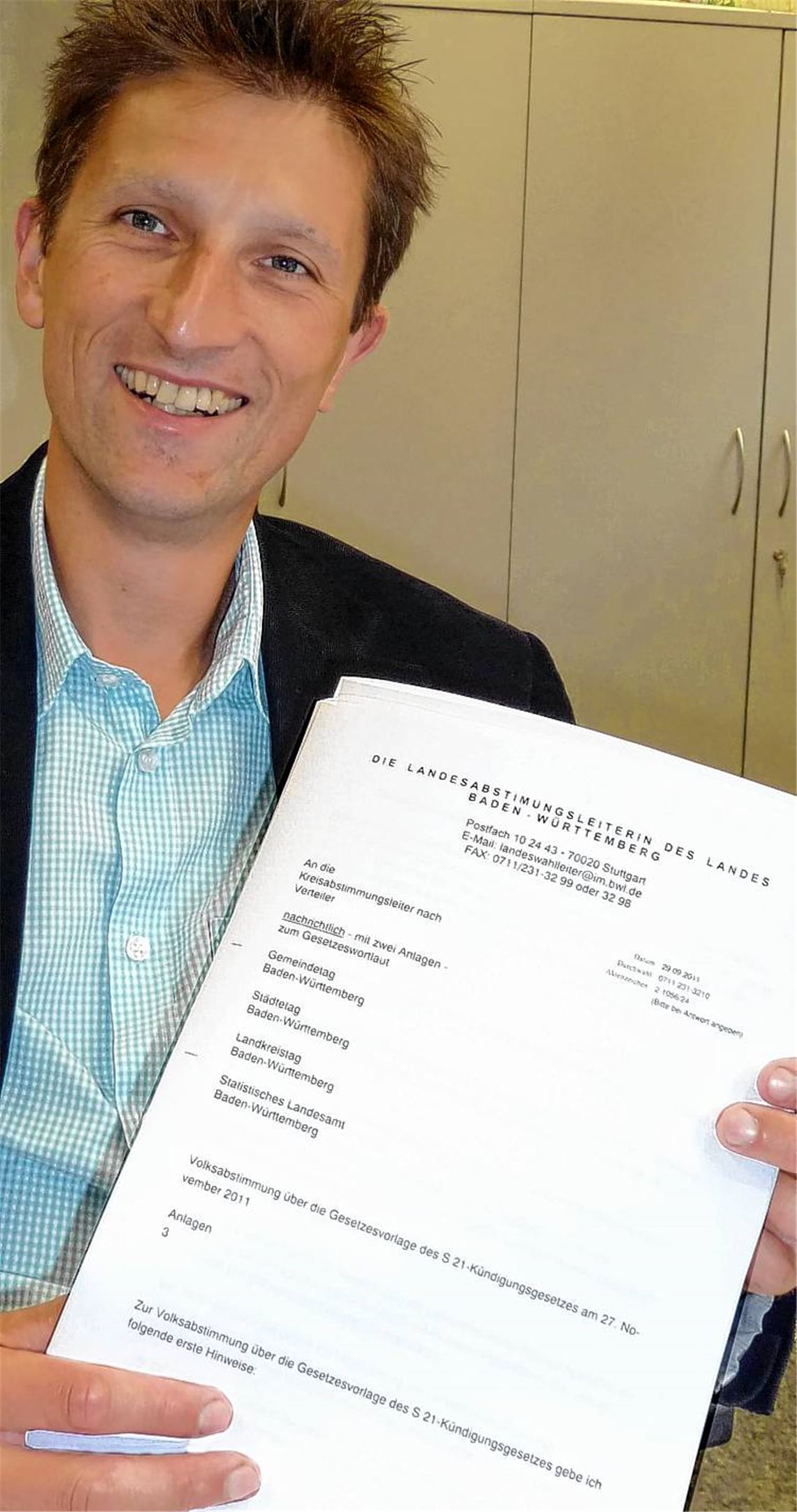 Amtsleiter Ulrich Saur: Die Vorbereitungen für die Volksabstimmung laufen.