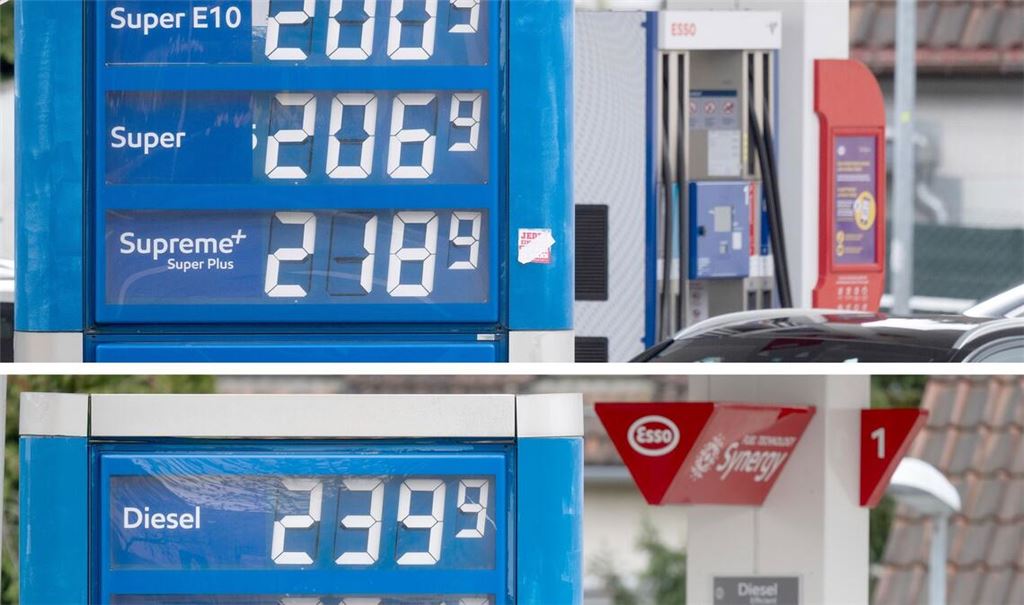 An dieser Tankstelle wurden die Preise mittags teils deutlich angehoben.