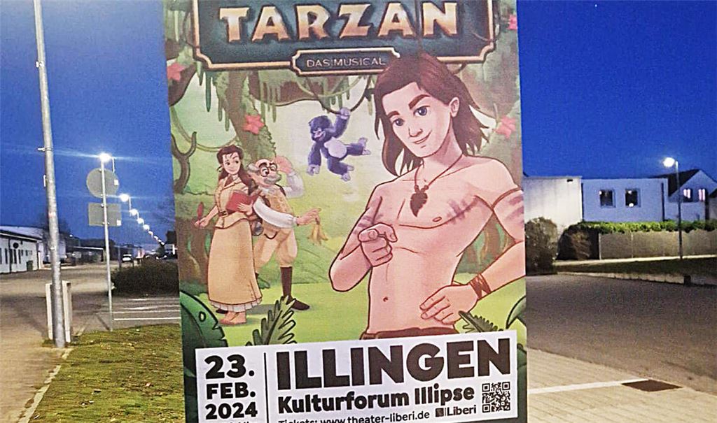 An einem Supermarkt-Parkplatz in Illingen dürfte dieses Plakat für gelinde Verwirrung gesorgt haben. Wo in Illingen ist das Kulturforum Illipse zu finden? Foto: Schröder