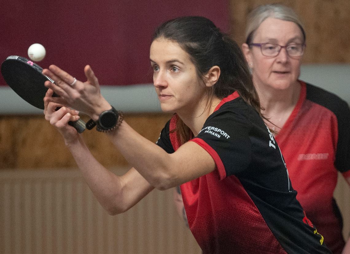 Ana Ladan zeigt gegen Oberriexingen eine starke Leistung an der Platte. Foto: Fotomoment