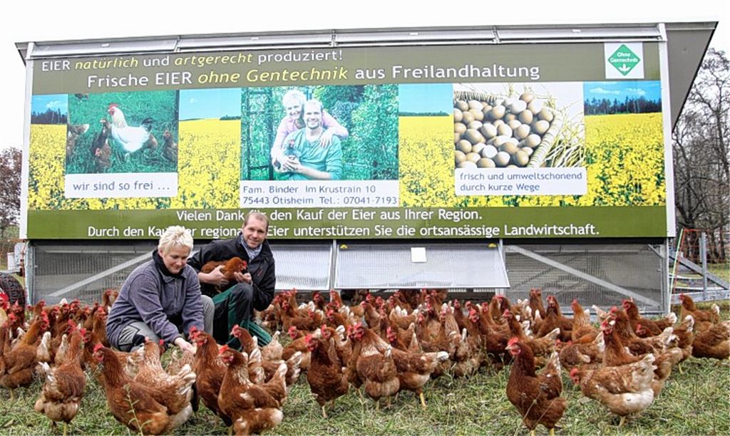 Andrea und Michael Binder aus Ötisheim teilen die Zuneigung zum Federvieh und nehmen hierfür einen hohen finanziellen und zeitlichen Aufwand in Kauf. 