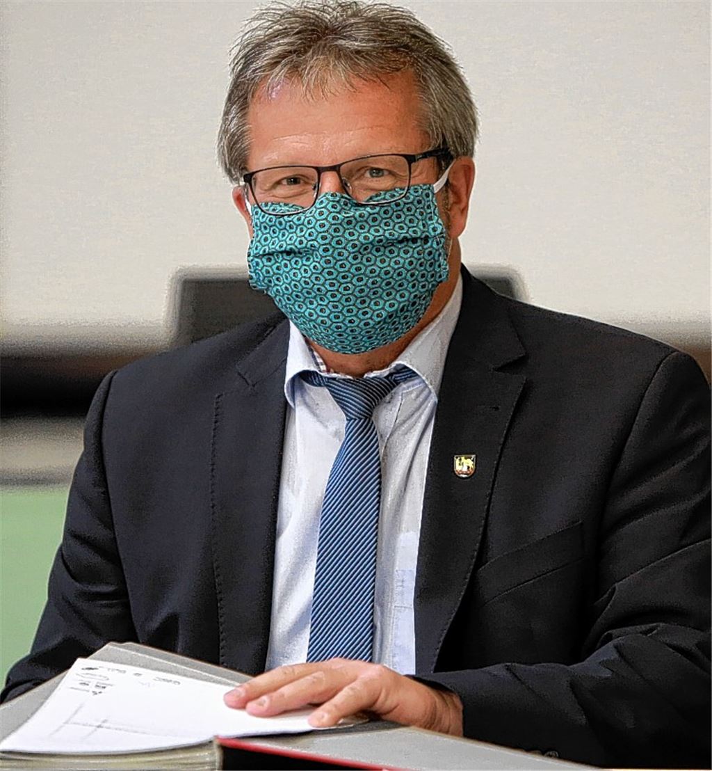 Andreas Felchle mit Maske. Foto: md
