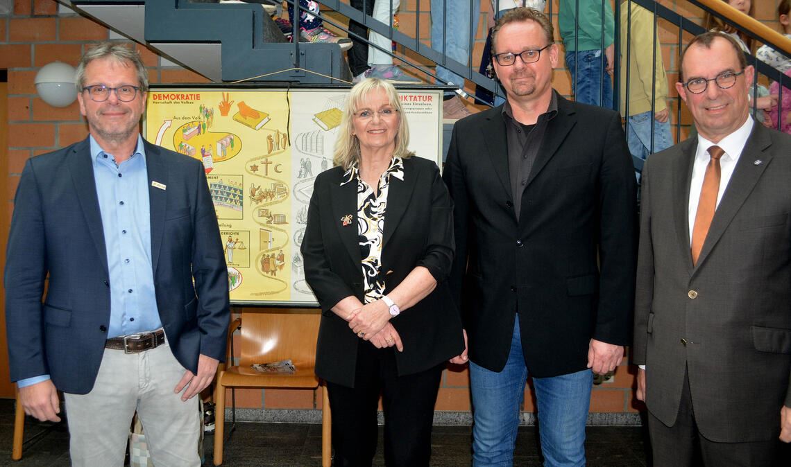 Andreas Felchle (v.li.), Birgit Ella Siewert, Tim Behrensmeier und Frank Schneider.