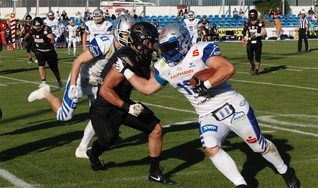 Andreas Lehmann macht mit Touchdown das 48:0.