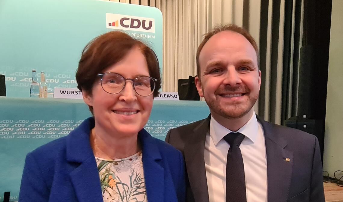 Andreas Renner und „Unterstützungskandidatin“ Brigitte Langer-Glock. Foto: Metzbaur